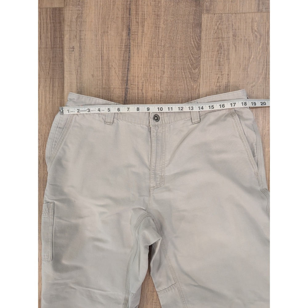 Columbia Mens Canvas Cargo Utility Pants Beige 38x30 AM8431 Heavy Duty Outdoor - Picture 4 of 10
